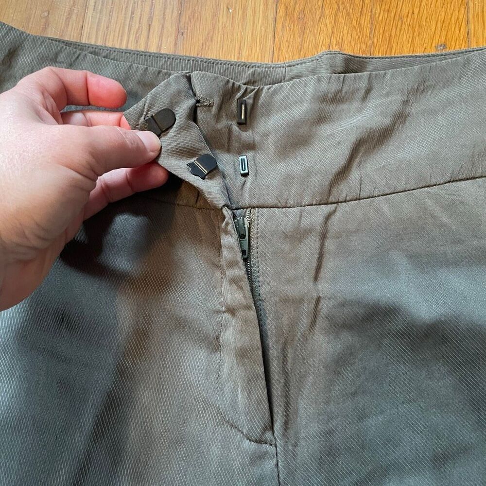 ANTHROPOLOGIE | daughters of the liberation | light army green wide leg pants 6 - Picture 4 of 9
